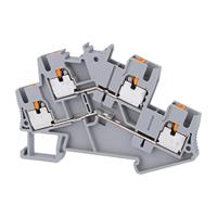 Phoenix Contact 3209604 Klem 2-etages 5.2 mm Snelaansluiting Grijs 50 stuk(s) - thumbnail