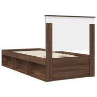 Bedframe Bruin Eiken 90 x 200 cm Massief grenenhout - thumbnail