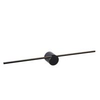 Lucide MIZAR - Wandlamp Badkamer - LED - 1x6W 2700K - IP44 - Zwart - thumbnail