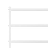 Bedframe met hoofd- en voeteneindemetaal wit 90x190 cm - thumbnail