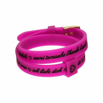 Armband Dames il mezzometro I LOVE YOU GOLD - BRACCIALE IN SILICONE/SILICONE BRACELET Armband Dames il mezzometro I LOVE YOU GOLD - BRACCIALE IN SILICONE/SILICONE BRACELET