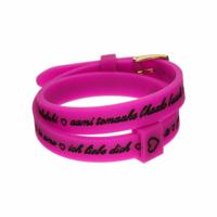 Armband Dames il mezzometro I LOVE YOU GOLD - BRACCIALE IN SILICONE/SILICONE BRACELET - thumbnail