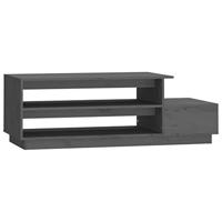Salontafel 120x50x40,5 cm massief grenenhout grijs - thumbnail