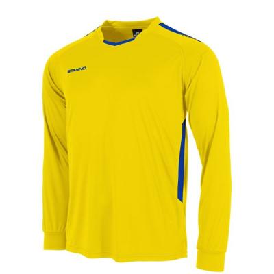 Stanno 411004 First Long Sleeve Shirt - Yellow-Royal - L