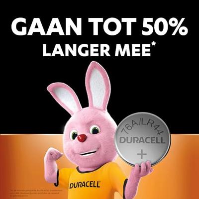 Battery Sales Europe Duracell alkaline lr44/a76/v13ga/76a 1.5v blister 2 stuks - thumbnail