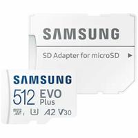 Samsung EVO Plus microSD-kaart Retail 512 GB UHS-I, v30 Video Speed Class, A2 Application Performance Class Incl. SD-adapter - thumbnail