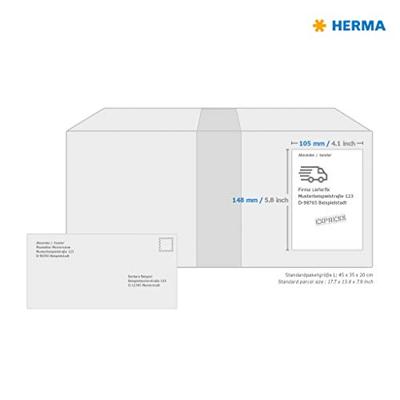 Etiket HERMA 4399 105x148mm A6 groen 400stuks