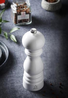 PEUGEOT - Paris - Zoutmolen, gelakt wit, 22cm Zirlion