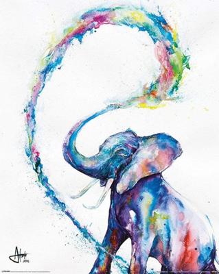 Poster Marc Allante - Elephant 40x50cm