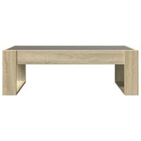 Salontafel met Infinity LED 90x53x30 cm sonoma eikenkleurig - thumbnail