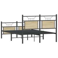Bedframe zonder matras hout sonoma eikenkleurig 120x190 cm - thumbnail