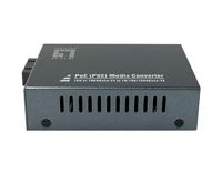 LevelOne GVT-2014 RJ45 naar SC Gigabit Media Converter PoE PSE, Singlemode Glasvezel, 20 km - thumbnail