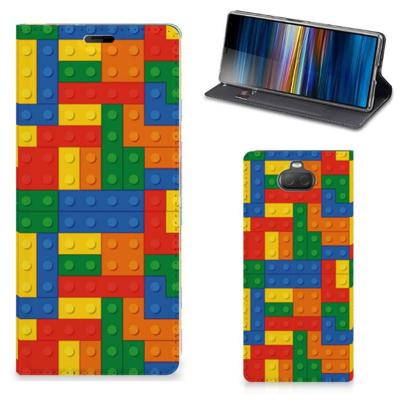 Sony Xperia 10 Plus | Hoesje met Magneet | Blokken Sony Xperia 10 Plus | Hoesje met Magneet | Blokken