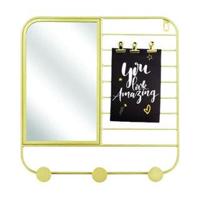 Decoratie Wandrek 32x2x33 cm Metaal/Zwart/Goud Assorti - thumbnail