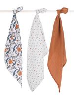 Jollein hydrofiel multidoek small 70x70cm - set van 3 Polar grijs - thumbnail