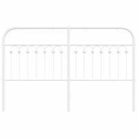 Hoofdbord 150 cm metaal wit - thumbnail