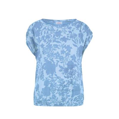 s.Oliver T-shirt met all over print blauw s.Oliver T-shirt met all over print blauw
