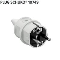 MENNEKES 10749 Stekker met randaarde Kunststof 230 V Wit IP44 - thumbnail