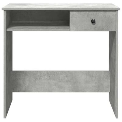 Bureau 80x40x75 cm bewerkt hout betongrijs