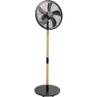 Bestron dfs45wb design statiefventilator (zwart/houtkleur, ø 45 cm | stijlvol hout desgin) - thumbnail