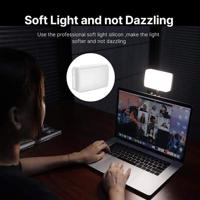VIJIM VL120 krachtige LED-lamp voor videobellen KIT - met zuignap voor laptop / computer / monitor - thumbnail
