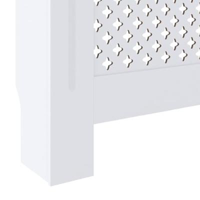 VidaXL Radiatorombouw 205 cm mdf wit - thumbnail