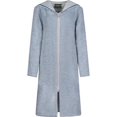 Cawö Cawo Home Dames Badjas Korte Badjas met Capuchon en Rits 6222 capri 38