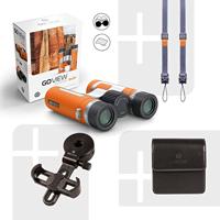 GoView Zoom 8x26 kleine, lichtgewicht verrekijker (8-voudige zoom, magnesium behuizing, incl. smartphone-adapter & accessoires) Sunset Orange - thumbnail
