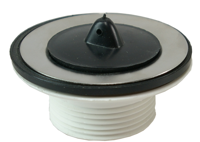 Wiesbaden Riko losse kunststof plug+kett. 5/4&apos;&apos;x60 mm wit - thumbnail