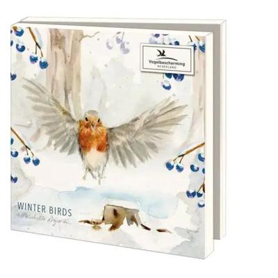 Kaartenmapje Winter Birds, Michelle Dujardin 10 Stuks met Enveloppen Kaartenmapje Winter Birds, Michelle Dujardin 10 Stuks met Enveloppen