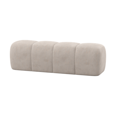 Woood Mojo eetkamerbank 164 cm ribstof Ecru