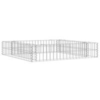 VidaXL Gabion plantenbak verhoogd 100x100x20 cm gegalvaniseerd staal - thumbnail