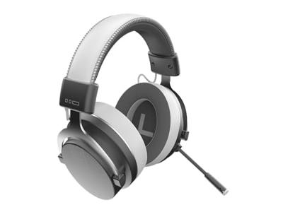 Dark Project ONE VEXO Draadloze 2,4 GHz gaming-headset (grijs) - over-ear hoofdtelefoon, 500 mAh, 3,5 mm aansluiting, omnidirectionele microfoon, metalen frame (compatibel met pc, PlayStation, XBOX,