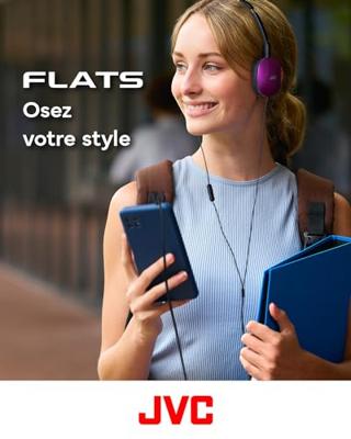 JVC Flats On-Ear Bedrade Koptelefoon – Plat Opvouwbaar Ontwerp – 30 mm Driver voor Krachtig Geluid – Zachte Oorkussens voor Comfort – Stalen Hoofdband – Lichtgewicht & Draagbaar – HA-S160M-V (Paars)