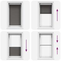 Pliss rolgordijn 70x150 cm stofbreedte 69,4 cm polyester zwart - thumbnail