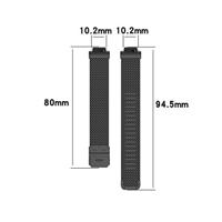 Fitbit Inspire Milanese bandje met gesp - Maat: Large - Champagne Goud - thumbnail