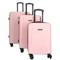 Enrico Benetti Edmonton Kofferset driedelig-Pink - thumbnail