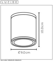 Lucide AVEN - Plafondspot Badkamer - Ø 9 cm - 1xGU10 - IP65 - Wit - thumbnail