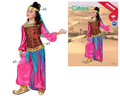Kostuums voor Kinderen Th3 Party Multicolour Arabische Prinses (3 Onderdelen) Maat 7-9 Jaar Kostuums voor Kinderen Th3 Party Multicolour Arabische Prinses (3 Onderdelen) Maat 7-9 Jaar
