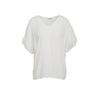 Transfer top met ruches wit - thumbnail