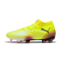 PUMA Future 8 Ultimate Gras Voetbalschoenen (FG) Geel Zwart Roze - thumbnail