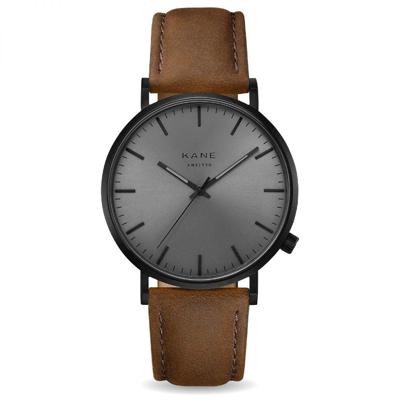Kane Watches | Black out - Vintage Brown