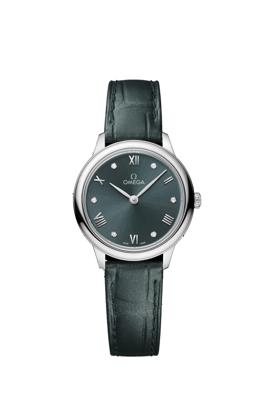 Horlogeband Omega 032Z016966 / 43413286060001 / De Ville Krokodillenleer Groen 13mm