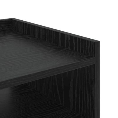 Nachtkastje 2 pcs Zwart Eiken 40 x 40 x 61 cm Bewerkt hout