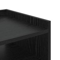 Nachtkastje 2 pcs Zwart Eiken 40 x 40 x 61 cm Bewerkt hout - thumbnail