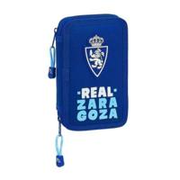 Dubbele etui Real Zaragoza Blauw 12.5 x 19.5 x 4 cm (28 Onderdelen) - thumbnail