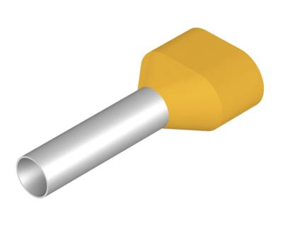 Weidmüller 9037660000 Dubbele adereindhulzen 2.5 mm² Deels geïsoleerd Grijs 100 stuk(s)