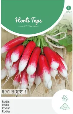 Zaden Radijs French Breakfast 3 Hortitops - Hortitops Zaden Radijs French Breakfast 3 Hortitops - Hortitops