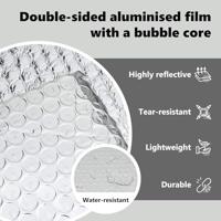 VidaXL Radiatorfolie zilver 10 x 0,6 m polyetheen - thumbnail