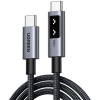 USB-C-kabel - UGREEN - USB-C naar USB-C PD 100W datakabel - Gevlochten nylon - 2 m - Zwart - thumbnail